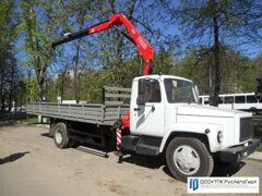 ГАЗ 3309 с КМУ Fassi 65